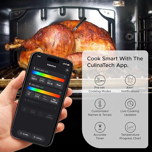 750ft Wireless Meat Thermometer Long Range - Image 2