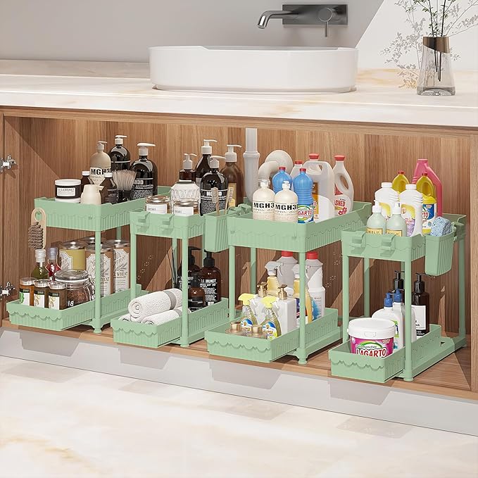Sevenblue Under Sink Organizer, Bathroom Organizers and Storage, 2 Tier by Sevenblue