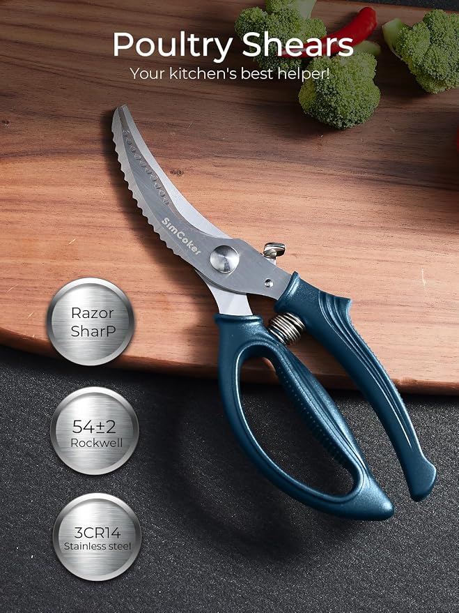 Poultry Shears, Heavy Duty Kitchen Shears - Image 3