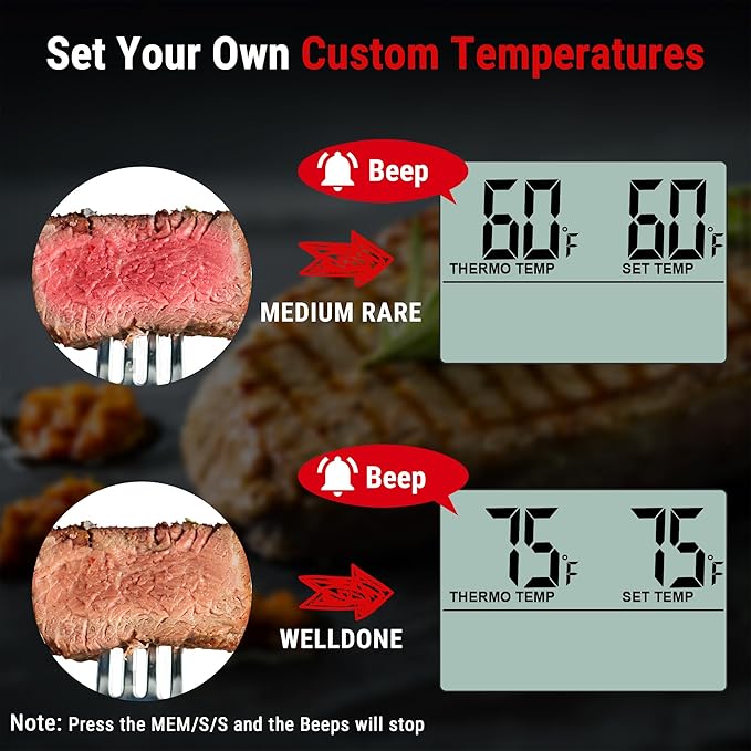 TempPro TP16 Large LCD Digital Meat Thermometer - Image 4