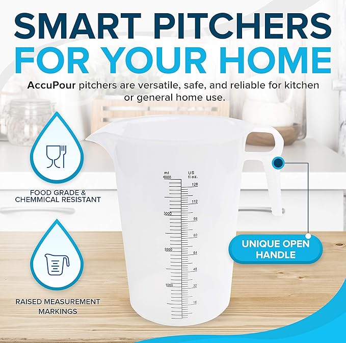 ACCUPOUR 32oz Measuring Pitcher, Pool and Lawn - Image 2