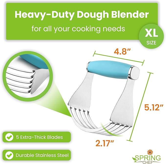 Spring Chef XL Stainless Steel Pastry Cutter Tool - Image 3
