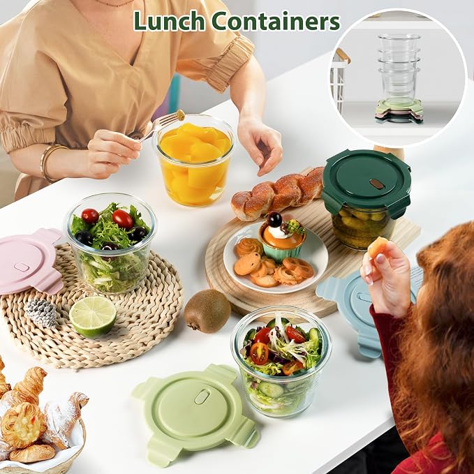 Freshmage 23oz Glass Meal Prep Containers - Image 7