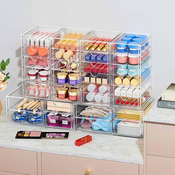 caktraie 2 Pack Desk Organizers, Makeup Organizer Storage - Image 2