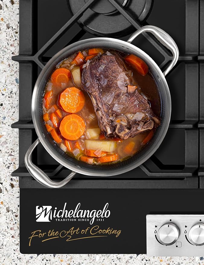MICHELANGELO Tri-ply Stainless Steel Stock Pot - Image 7