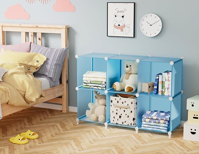 HOMIDEC Closet Organizers and Storage, 9 Cube Storage Organizer, Portable - Image 2