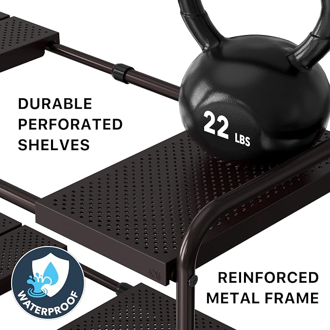Simple Houseware Under Sink 2-Tier Heavy Duty Expandable Rack Organizer - Image 6