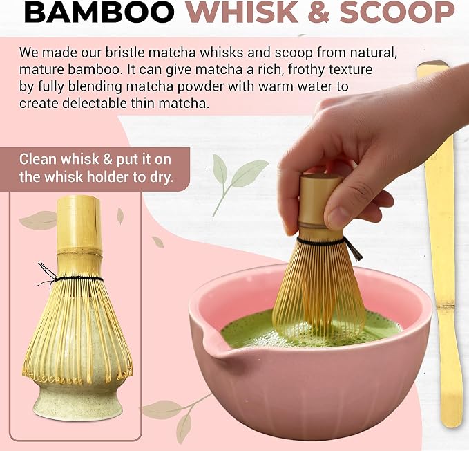 Matcha Whisk Set with Matcha Bowl - Image 5