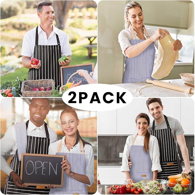 BeLuyi 2 Pack Adjustable Bib Apron - Image 7