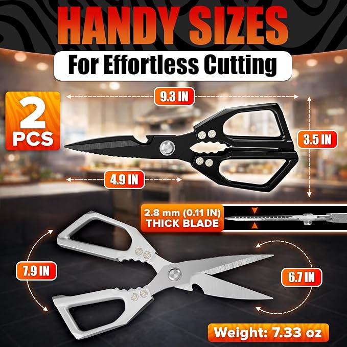 Poultry Shears Heavy Duty Set of 2 – 3Cr13 Stainless Steel | Style of Japanese - Image 2