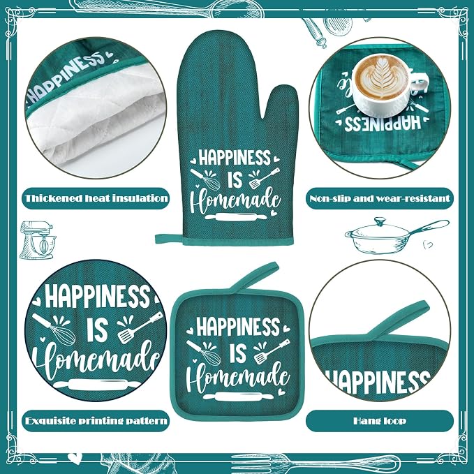 Fourluoo 10 Pcs Farmhouse Kitchen Decor and Accessories Set 4 Kitchen Towels 2 - Image 6