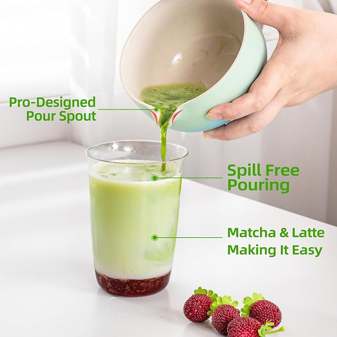 TEANAGOO Matcha Whisk Set Blue, Ceremony Matcha Set, Matcha Kit Grident Blue - Image 7