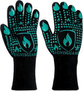 BBQ & Grill Gloves, Oven Gloves, 1472°F Silicone Oven Mitts Heat Resistant by IGNISGUARD