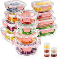 34pcs Glass Food Storage Containers by AMALEKO