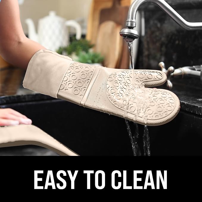 BPA-Free Silicone Oven Mitts Ultra Heat Resistant up to 500°F - Image 6