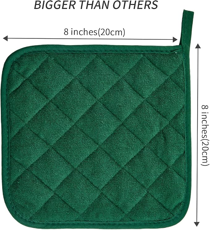 Pot Holders Buffalo Plaid Cotton Heat Resistant Potholder, Pot Holder, Hot Pads - Image 2