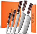 Knife Set | Gift-Ready 6-Piece Japanese Style Kitchen Knife Set — Burgundy Gift by Unknown