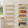 POKIPO 6 Tier Over The Door Pantry Organizer, 2-in-1 Door Hanging or Wall by POKIPO