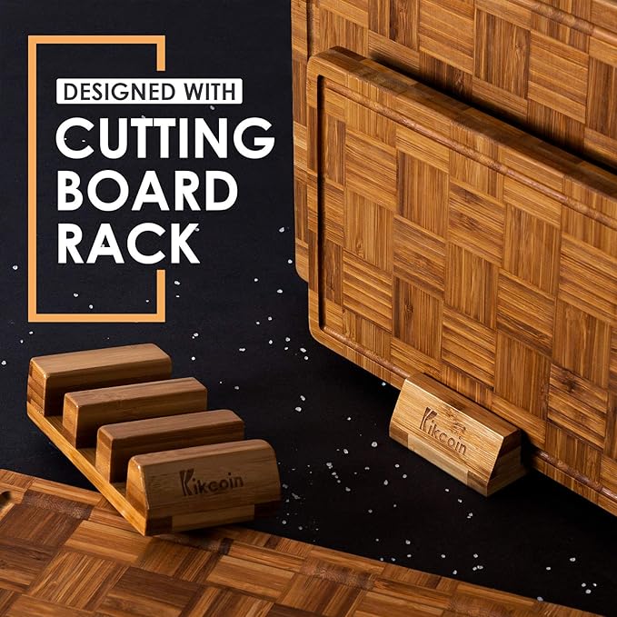 Kikcoin Extra Large Bamboo Cutting Boards, Chopping Boards - Image 4
