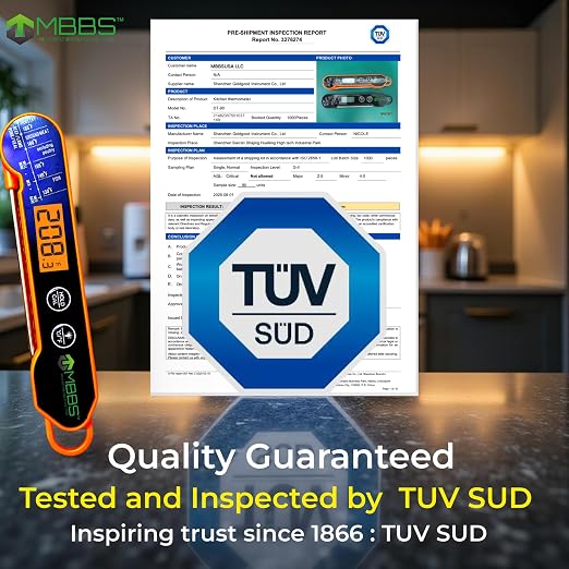 Instant Read Meat Thermometer for Cooking | Waterproof IP66 & Ultra Fast | - Image 9