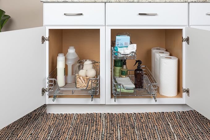Household Essentials Glidez Multipurpose Chrome-Plated Steel Pull-Out/Slide-Out - Image 5