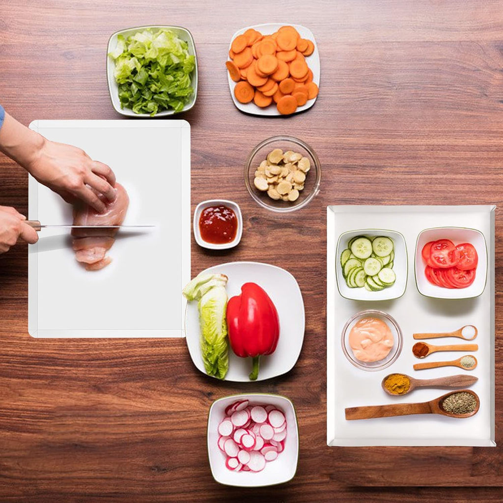 ZVP Disposable Cutting Boards 30 Count, Collapsible Cutting Board