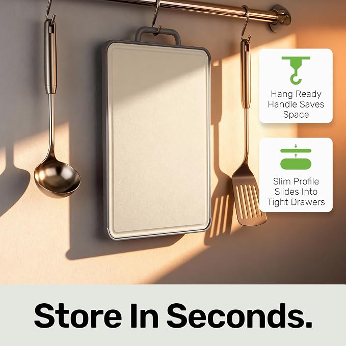 Chopzilla XL Titanium Cutting Board, Food Safe Double Sided PP and Titanium - Image 7