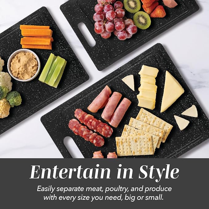 COOK WITH COLOR Non-Slip Cutting Board Set – Kitchen Essentials with Easy Grip - Image 6