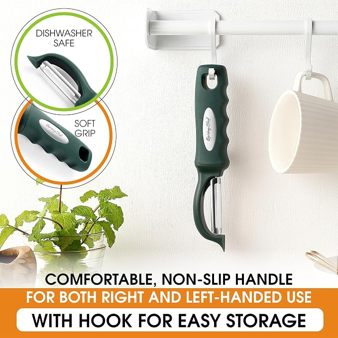 Spring Chef Professional Swivel Vegetable Peeler - Image 6