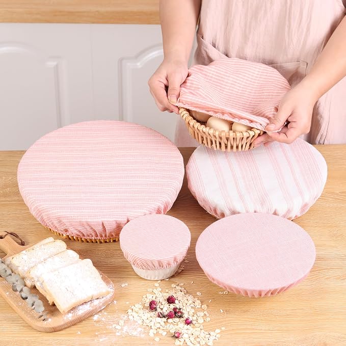 Reusable Bowl Covers, 5 Size Stretch Cloth Bowl Covers - Image 3
