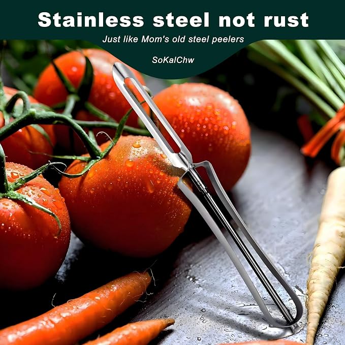 Potato Peelers for Kitchen, Just Like Mom's old steel Peeler - Image 4