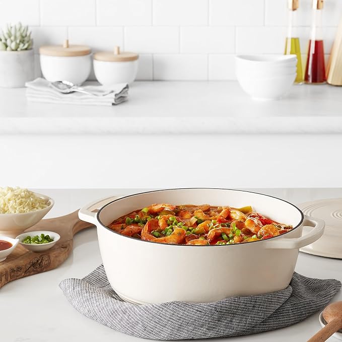 Amazon Basics Enameled Cast Iron Dutch Oven Pot - Image 6