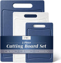 COOK WITH COLOR Non-Slip Cutting Board Set – Kitchen Essentials with Easy Grip by CookwithColor