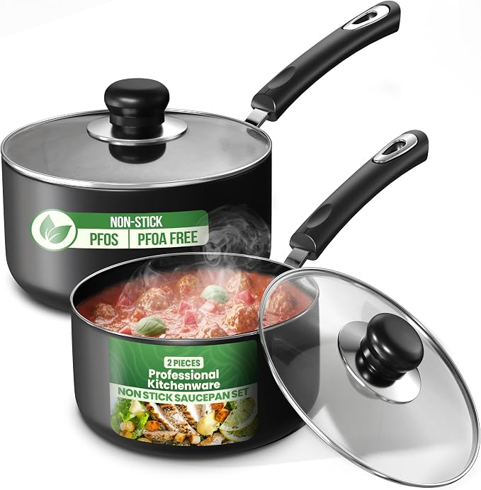 Utopia Kitchen Nonstick Saucepan Set, Cooking Pots by UTOPIAKITCHEN