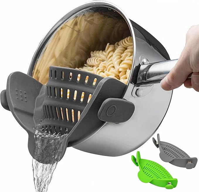 2 Pack Kitchen Gizmo Snap-On Strainer by KitchenGizmo