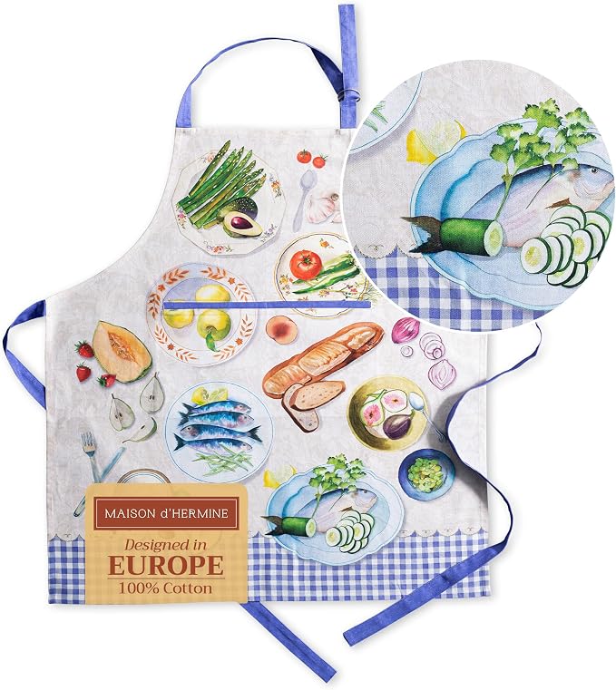 Maison d' Hermine 100% Cotton Apron by MaisondHermine