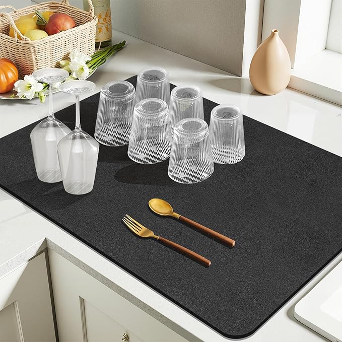 Findosom Dish Drying Mat, Cuttable Drying Mat - Image 4