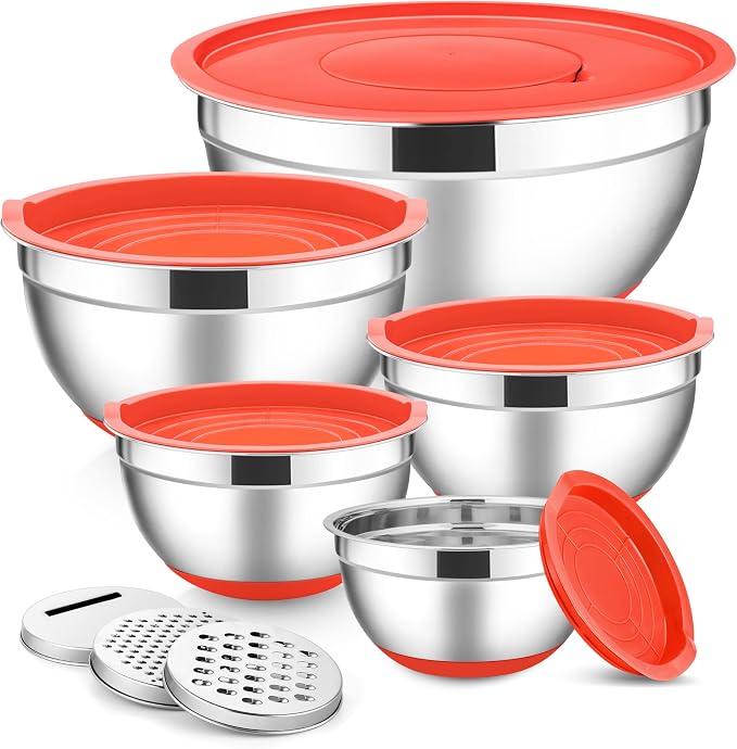 E-far Stainless Steel Mixing Bowls by E-far