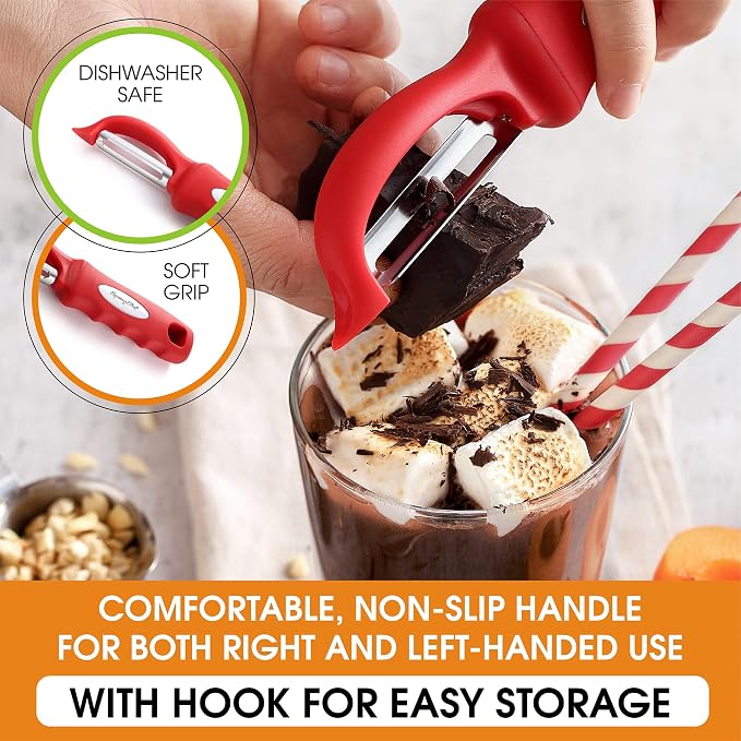 Spring Chef Premium Swivel Vegetable Peeler, Soft Grip Handle and Ultra Sharp - Image 6