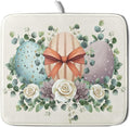 Happy Easter Eggs Dish Drying Mat 16x18 Inch Easter Day Eggs Flowers Dishes Pad by Kawani