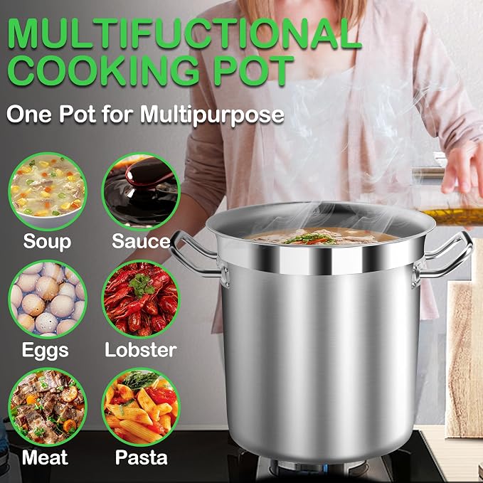 STOCKPOT Stainless Steel 24 Quart Stock Pot - Image 7