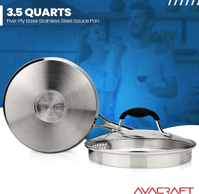 AVACRAFT Stainless Steel Saucepan - Image 3