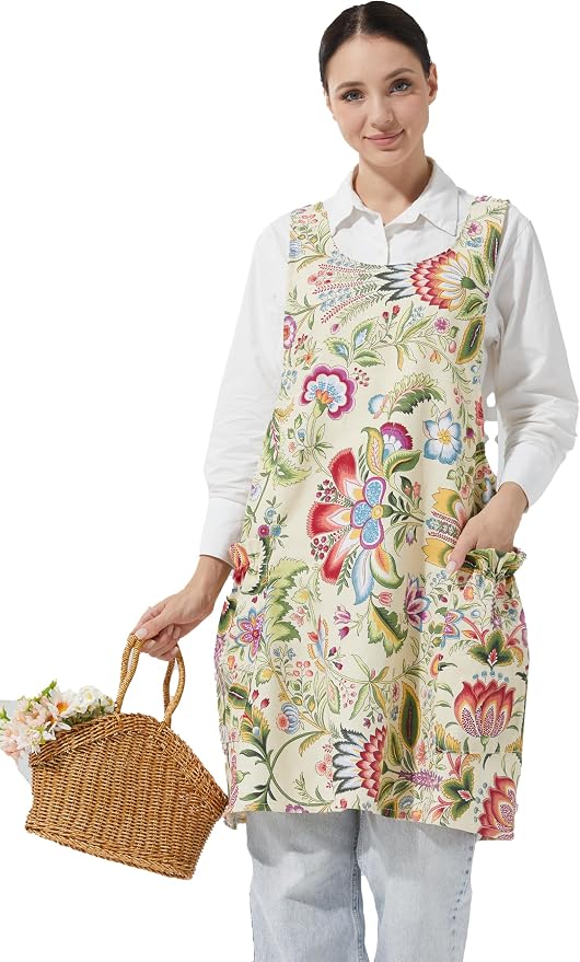 Cozy Adjustable Cross Back Aprons by APRONNER