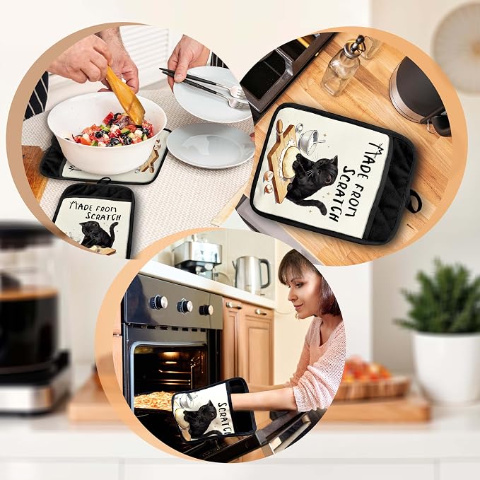 Black Cat Baking Pot Holders - Image 6