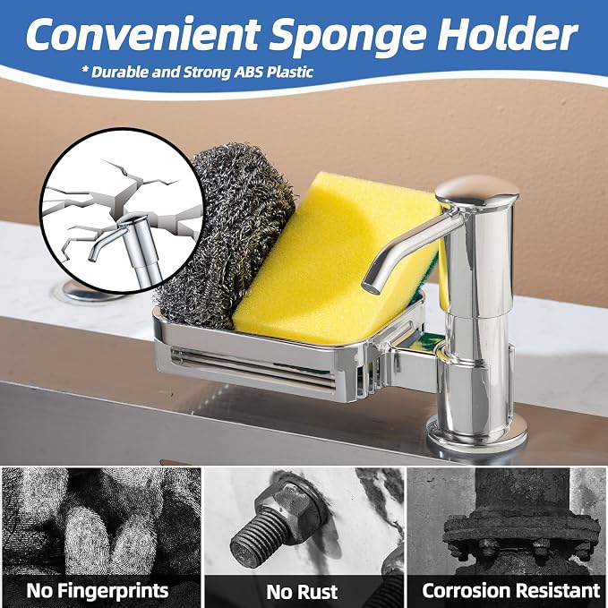 Soap Dispenser for Kitchen Sink, Built in Soap Dispenser Pump - Image 3