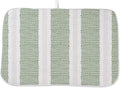 Boho Sage Green Dish Drying Mat 18 x 24 inch Modern Geometry Polka Dot Striped by AEIOAE
