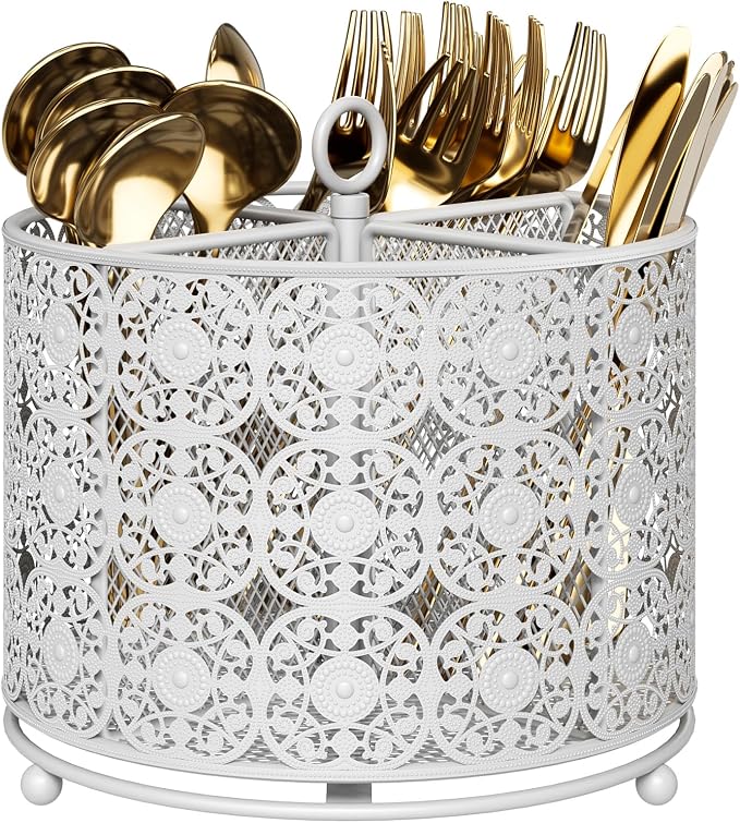 YIUKEA Rotating Utensil Caddy Holder by YIUKEA