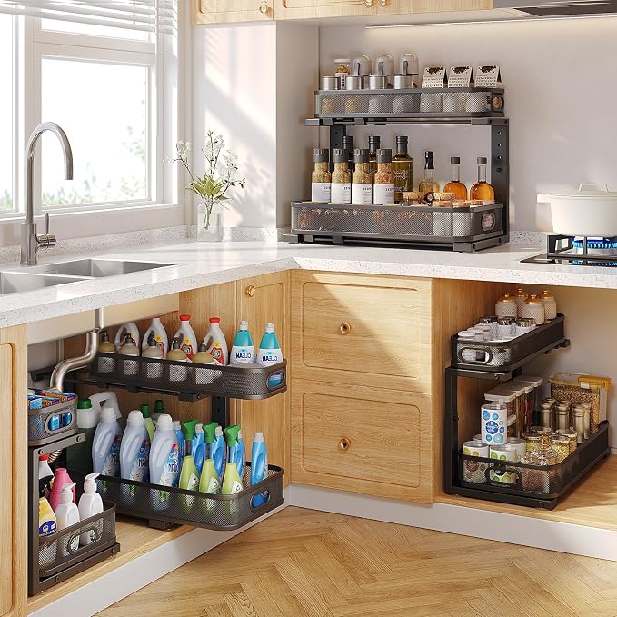 2 Pack 19.3IN-Depth Under Sink Organizer - Image 7