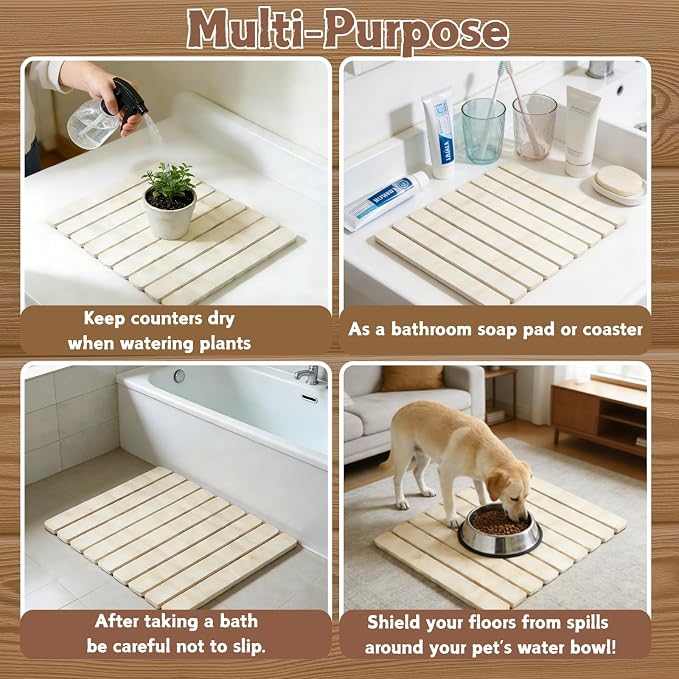 Dish Drying Mats, Large 24x16 Inch Diatomaceous Earth Drying Mat / - Image 6