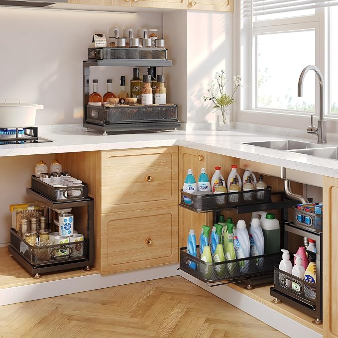 2-Pack Under Sink Storage Organizer - Image 7